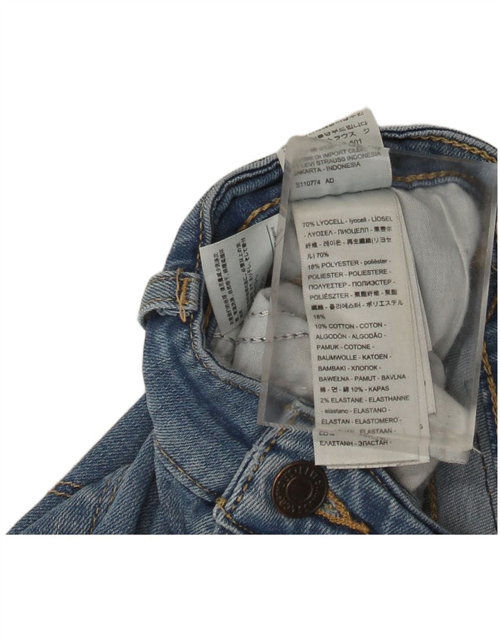 Levi's Dame 711 Skinny Jeans W30 L30 Blå Lyocell