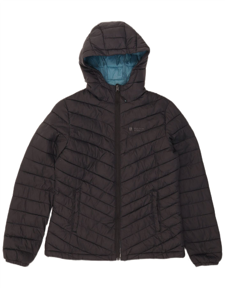 Mountain Warehouse Dame Kortærmet Polstret Jakke UK 10 Lille Sort