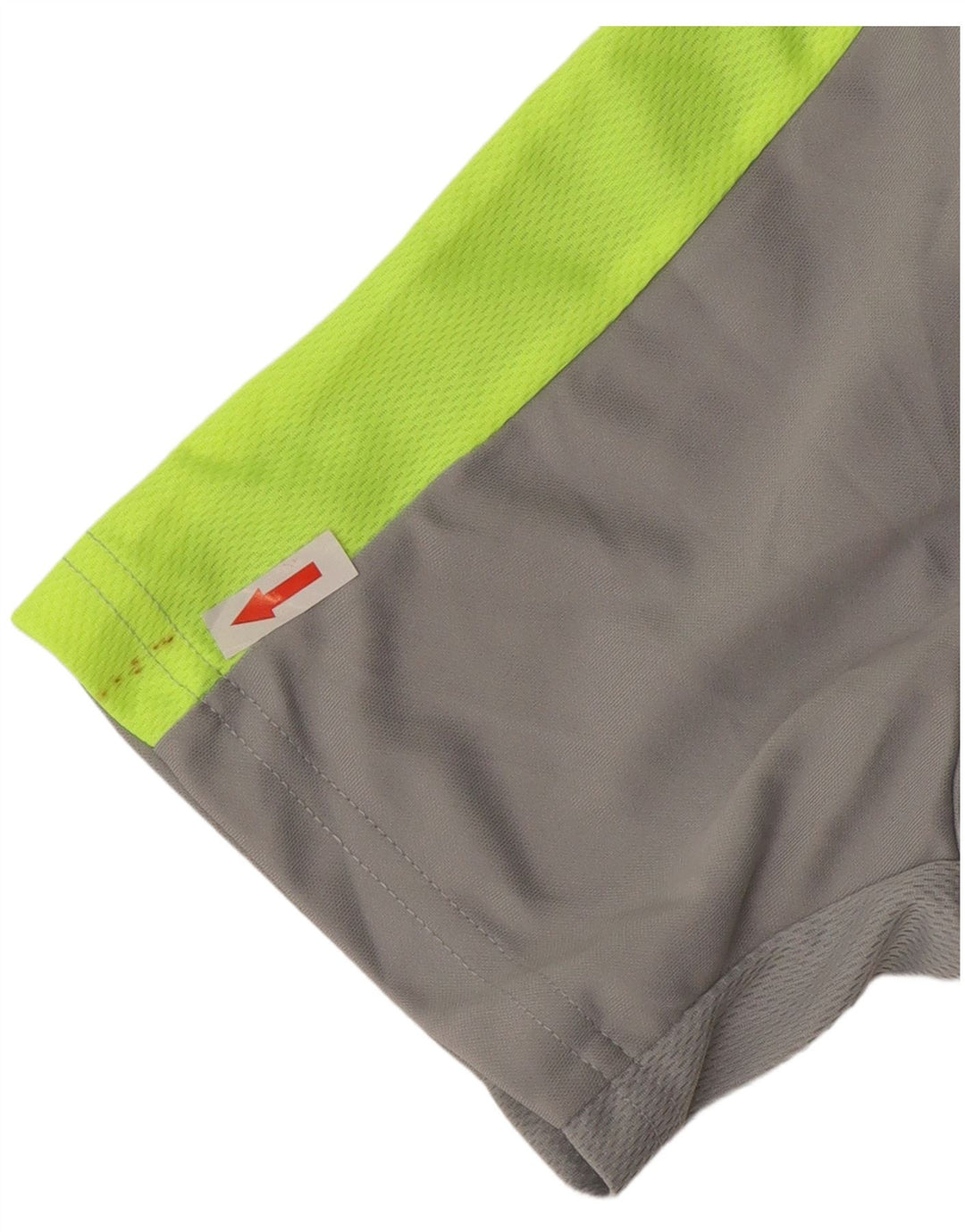 Nike Herre Dri Fit Slim Fit T-Shirt Top Stor Grå Colourblock Polyester