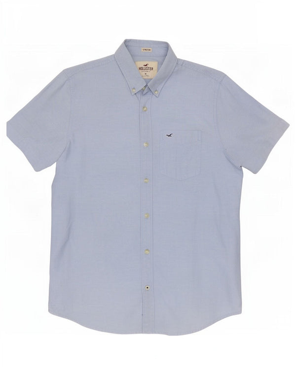 Hollister Kortærmet Herreskjorte Medium Blue Bomuld