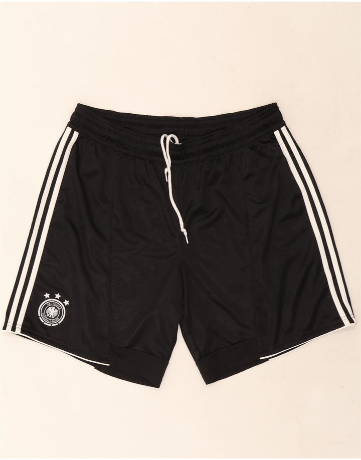 ADIDAS Herre Deutscher Fussball Bund Sport Shorts UK 42 Large Black