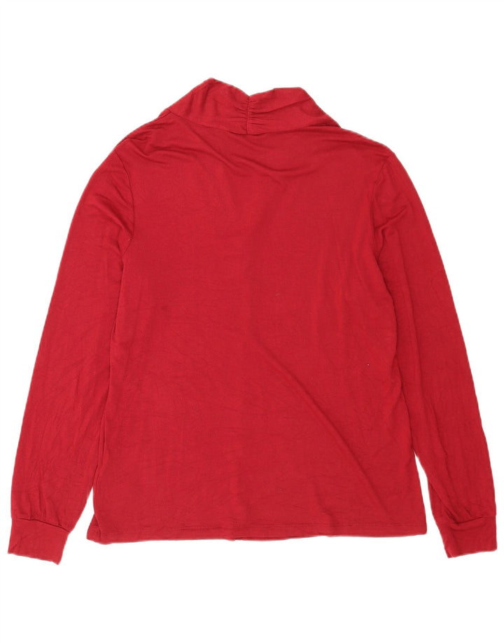 Tchibo Dame Oversized Top Langærmet EU 36/38 Lille Rød Viscose