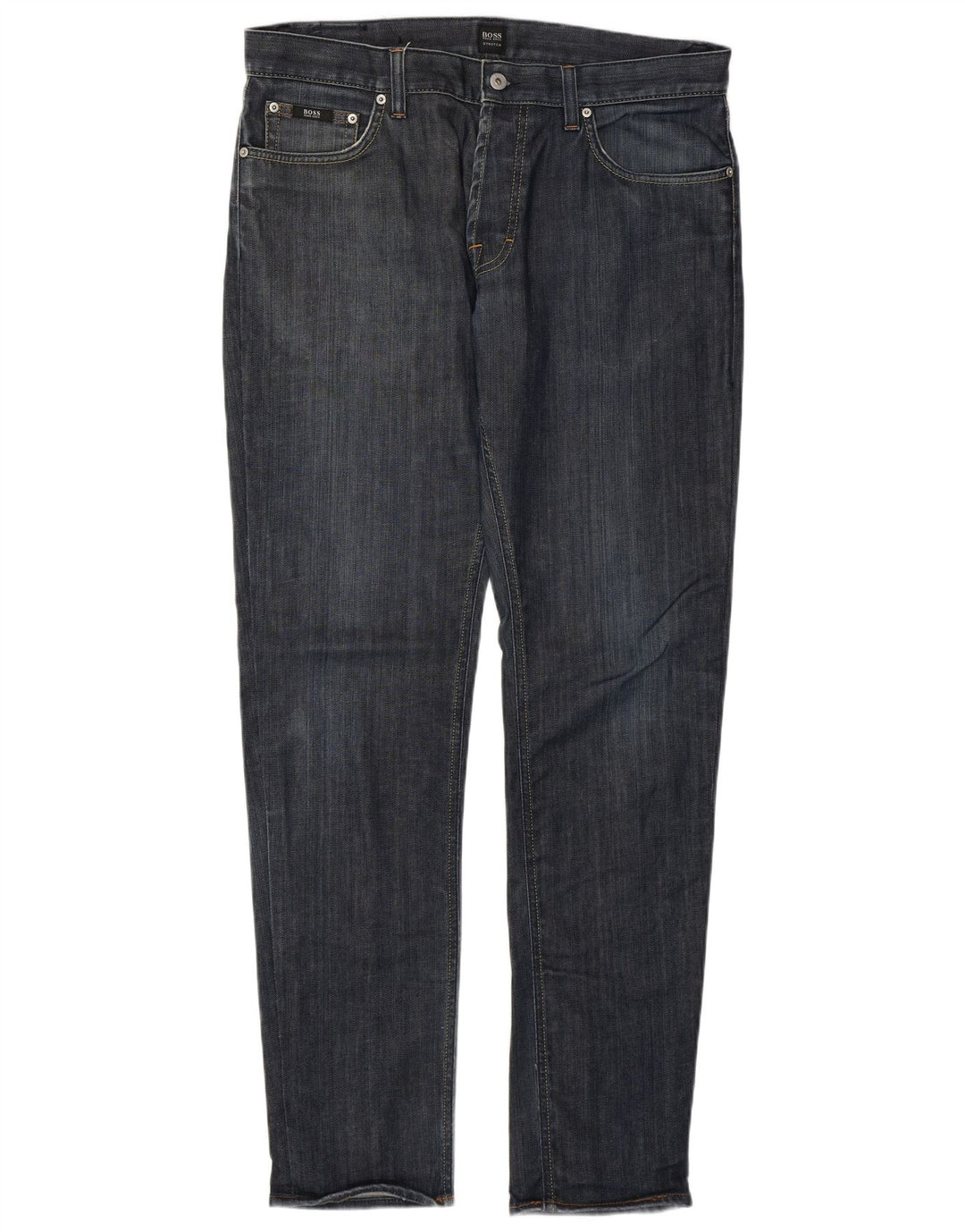 Hugo Boss Herre Slim Jeans W35 L34 Blå Bomuld