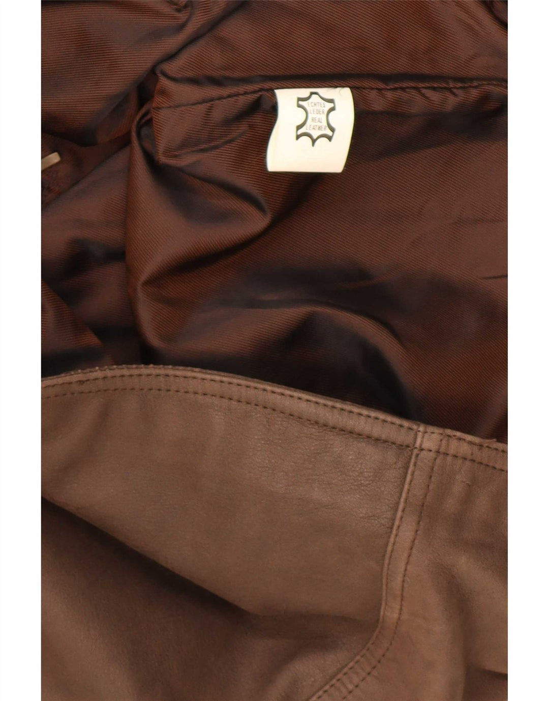 Vintage herre lædervest IT 64 5XL Brun
