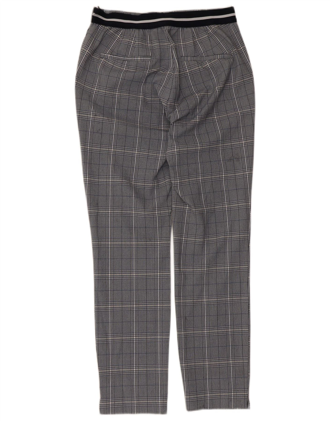 Zara Dame Slim Suit Bukser Medium W30 L27 Grå ternet polyester
