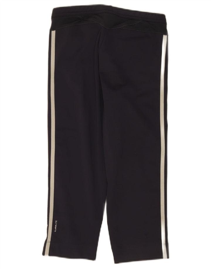 Adidas Dame Climalite Capri Leggings UK 12 Medium W30 Navy Blue