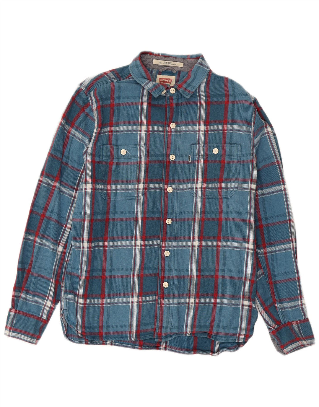 Levi's Herre Standard Fit Flanelskjorte Lille blå ternet