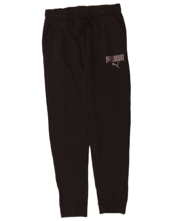 Puma Boys Graphic Tracksuit Bukser Joggers 12-13 Years Large Black
