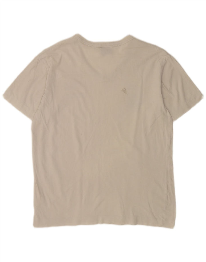 Diesel Herre grafisk T-shirt Top Medium Hvid Bomuld