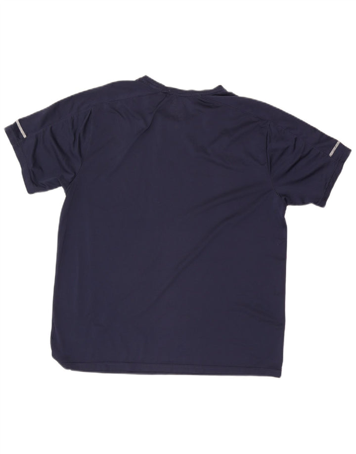 New Balance Herre T-Shirt Top Stor Marineblå Polyester
