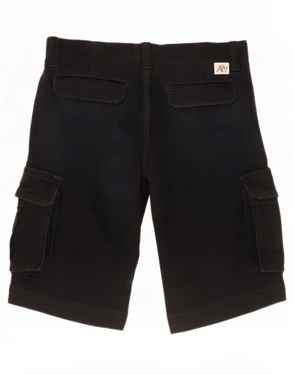 Aeropostale Mens Cargo Shorts Small W29 Black Cotton