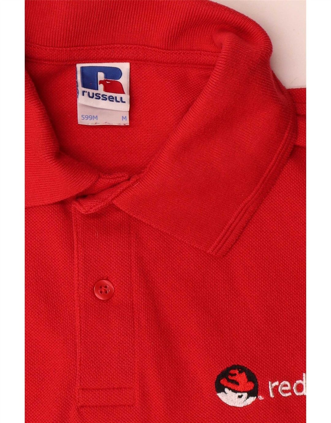 Russell Athletic Herre grafisk poloshirt Medium rød bomuld