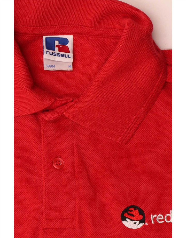 Russell Athletic Herre grafisk poloshirt Medium rød bomuld