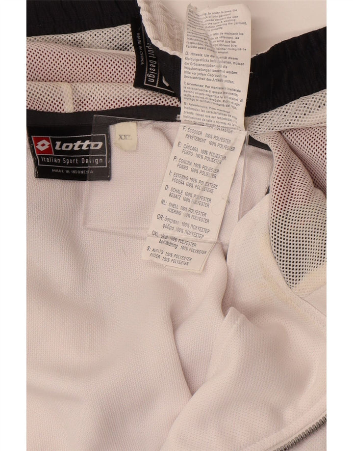 Lotto Herre grafisk hel træningsdragt 2XL Hvid Colourblock Polyester