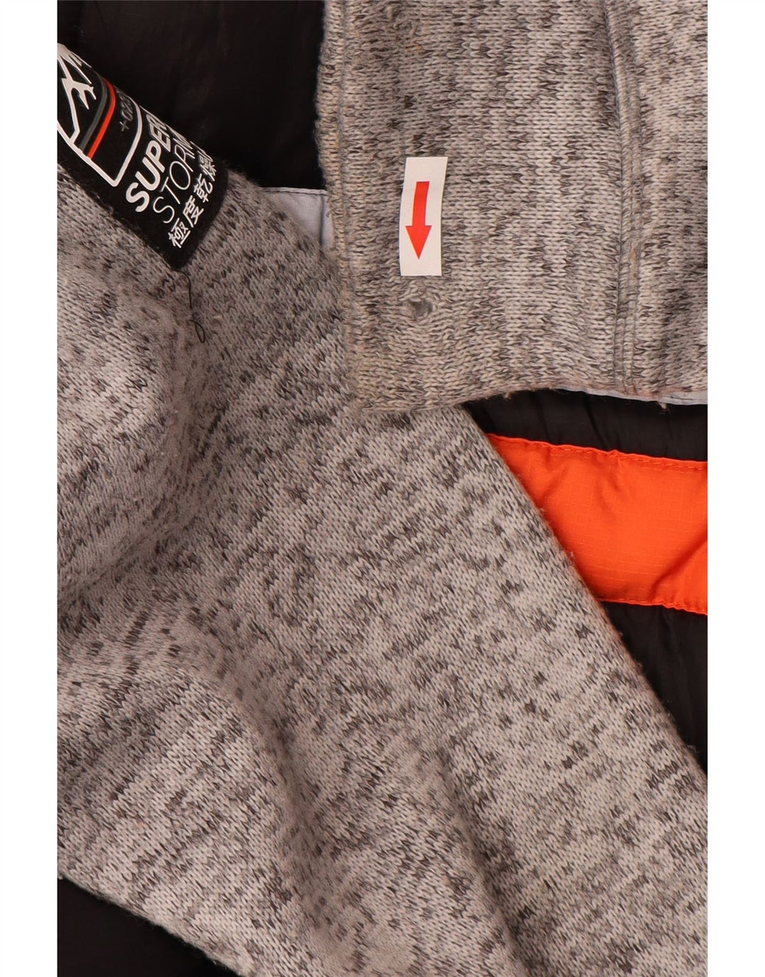 Superdry Windbreaker-jakke med hætte til mænd UK 38 Medium Black Polyester