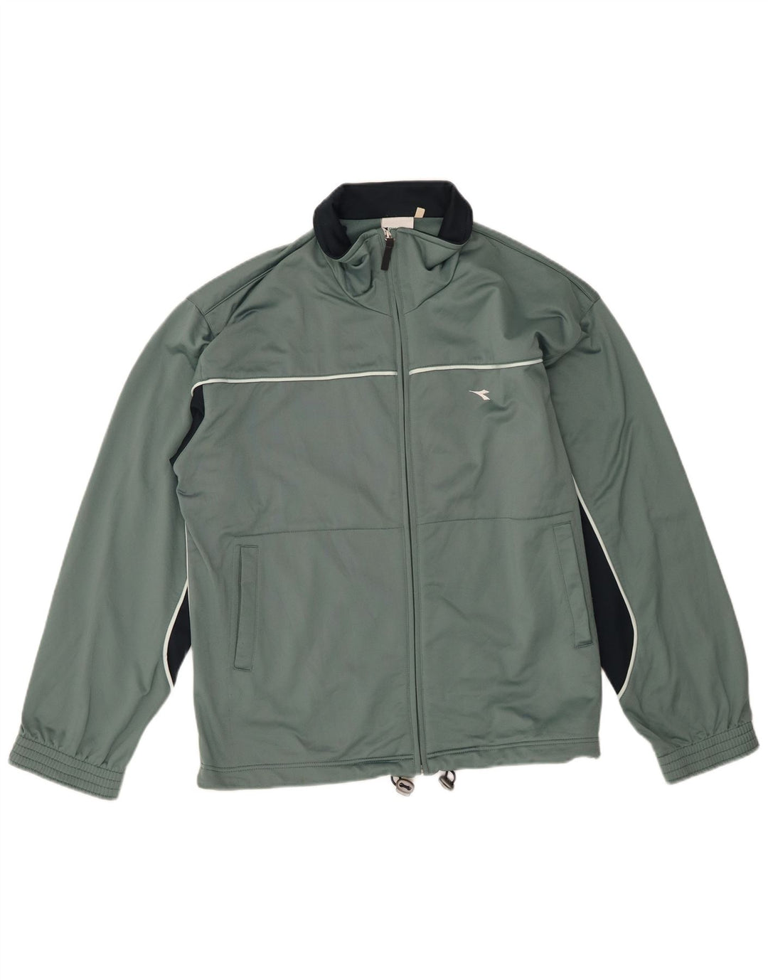 Diadora Træningsdragt til mænd Topjakke IT 48 Mellemgrøn Colourblock Polyester