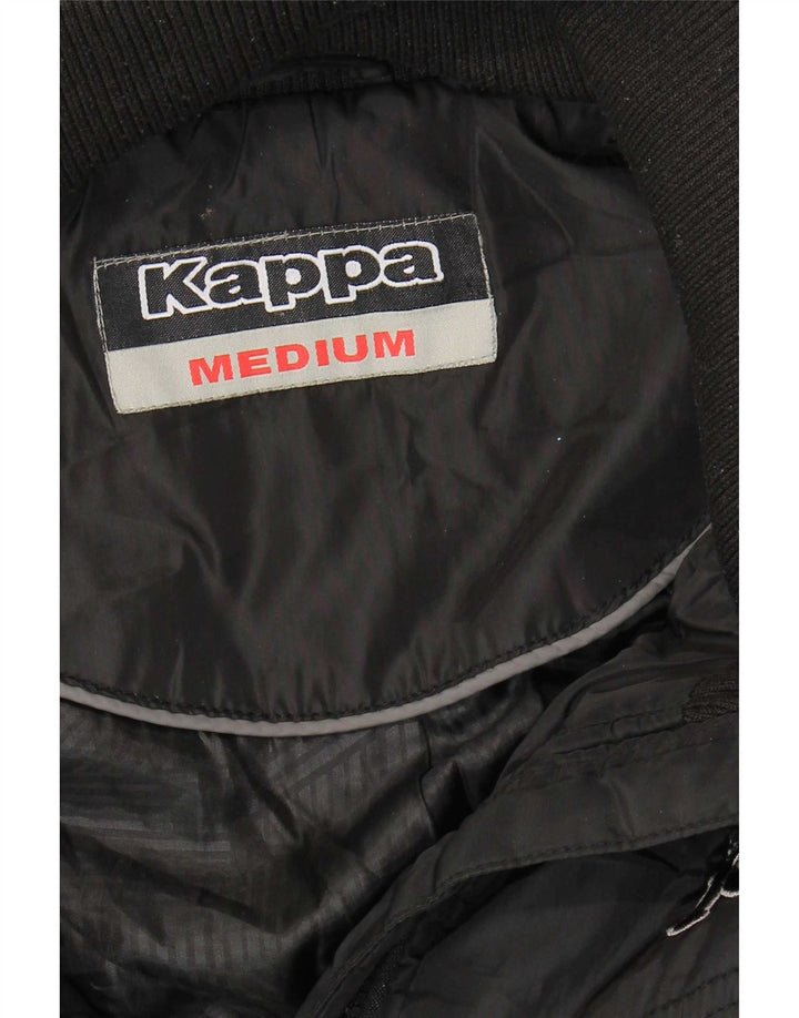 Kappa Dame Hætte Polstret Frakke UK 14 Medium Sort