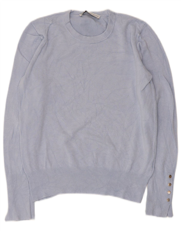 Zara Dame sweater med rund hals DK 12 Medium Blue
