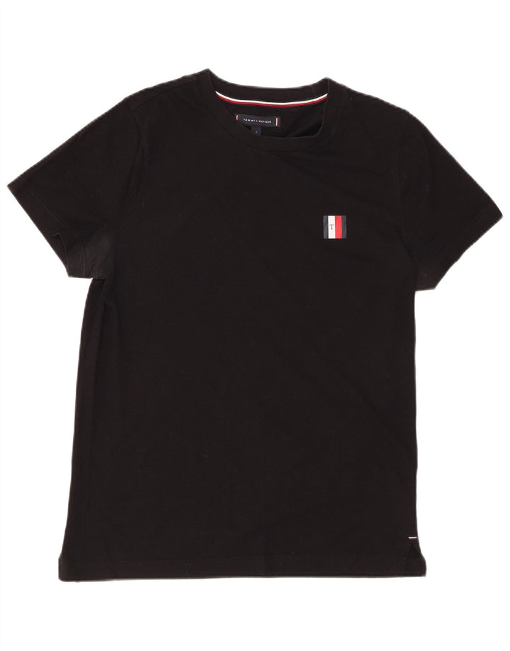 TOMMY HILFIGER Herre T-shirt Top Lille sort bomuld