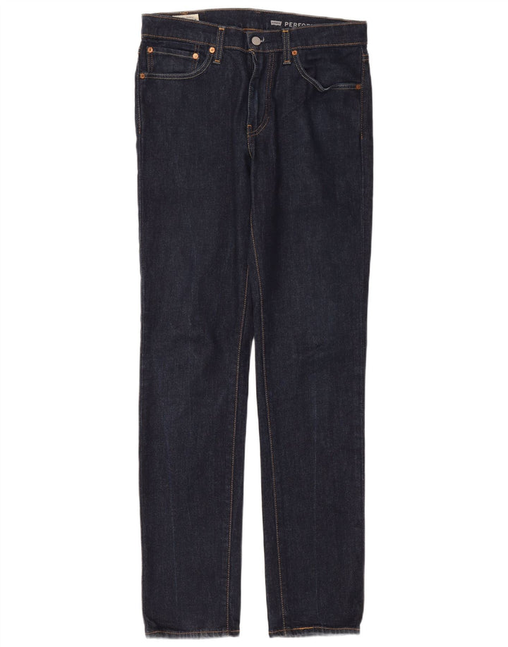 Levi's Herre 511 Slim Jeans W32 L34 Marineblå Bomuld
