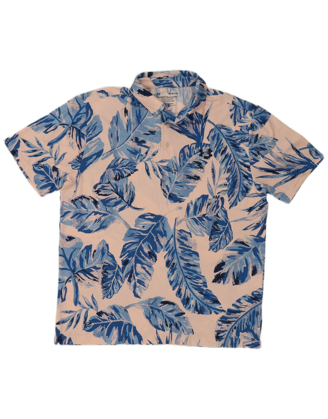 Puma Poloskjorte til mænd Large Pink Floral Polyester