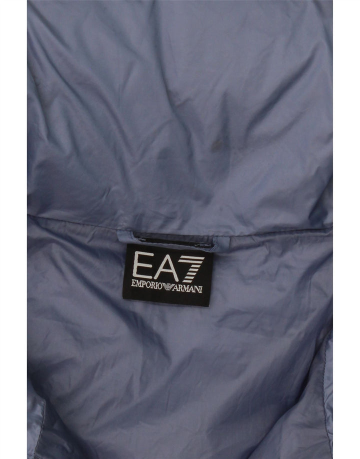 EMPORIO ARMANI Womens Padded Jacket UK 14 Medium Blue Vintage Emporio Armani and Second-Hand Emporio Armani from Messina Hembry 