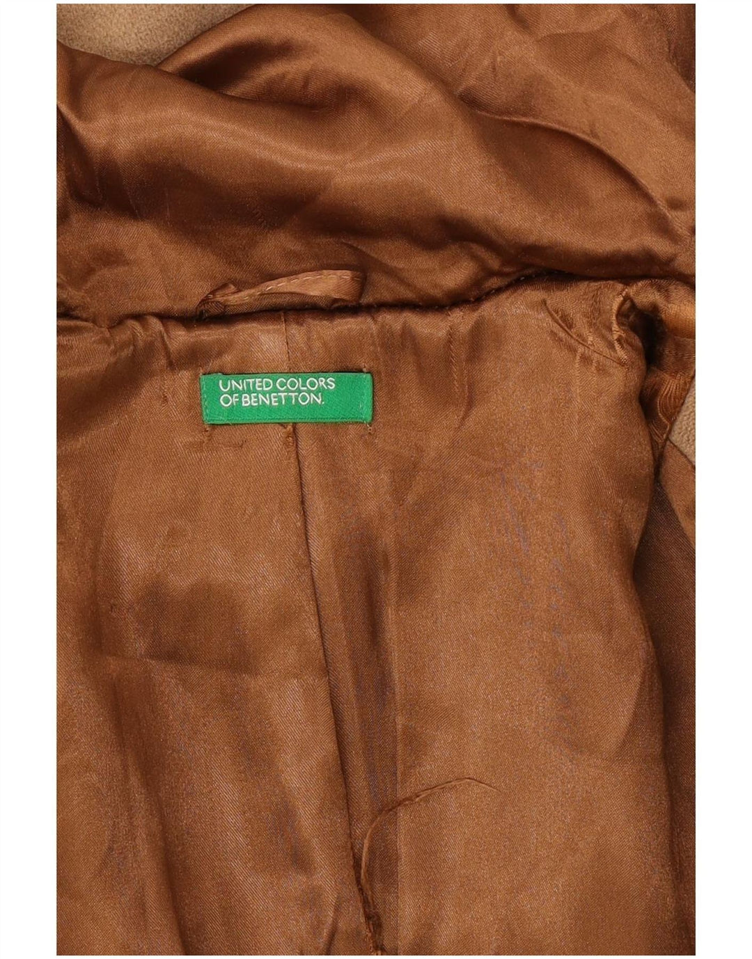 Benetton Dame Hooded Duffel Coat UK 10 Small Beige