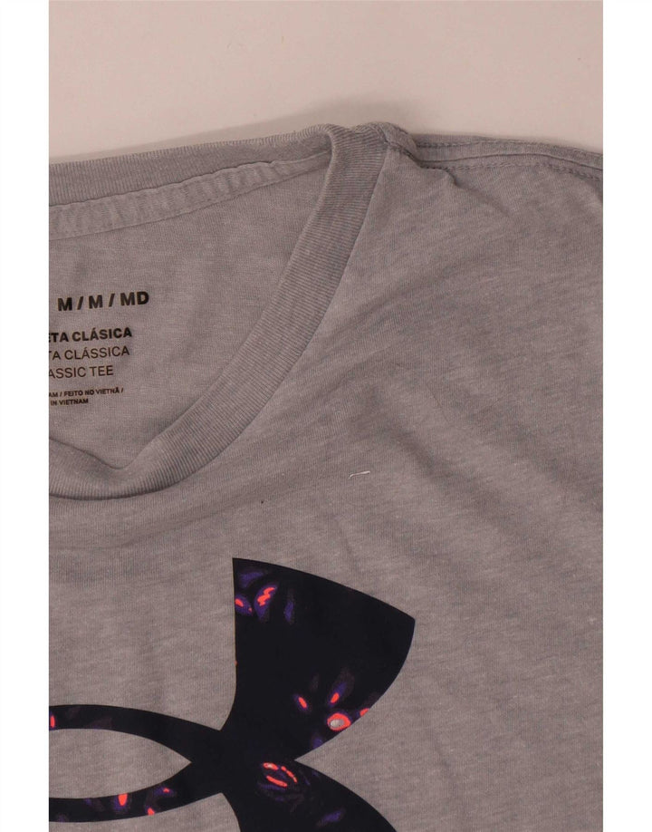 Under Armour Grafisk T-shirt top til kvinder UK 14 Medium Grå