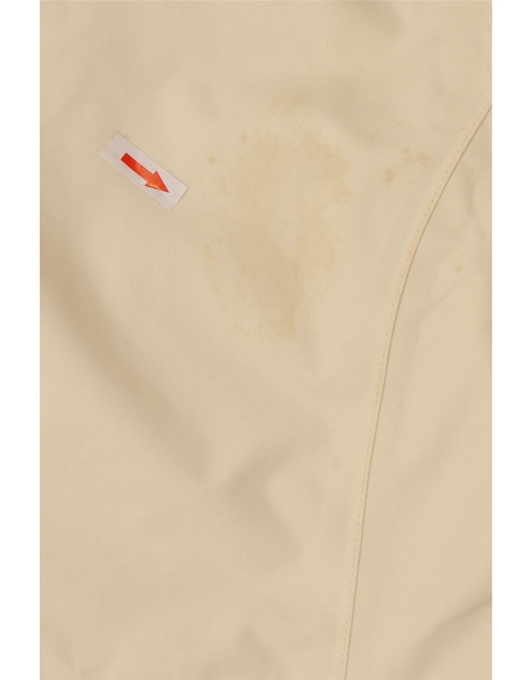 Lands End Dame Oversized Windbreaker Jacket UK 10 Small Off White Nylon