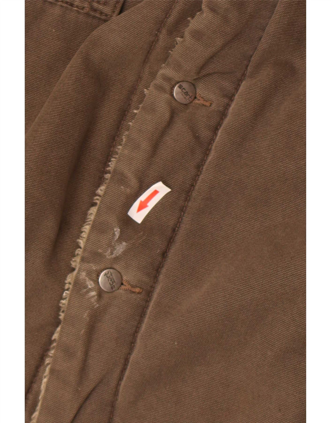 Vintage Herre Sherpa Bomber Jacket UK 38 Medium Khaki Colourblock