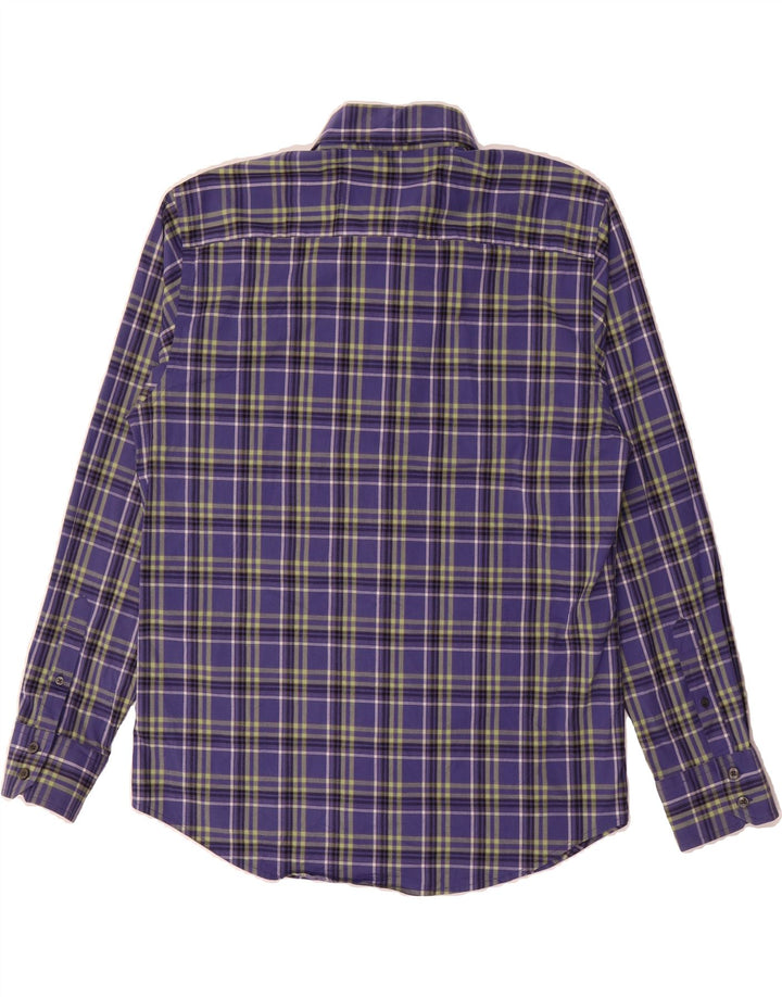 DOCKERS Mens Shirt Large Purple Check Cotton Vintage Dockers and Second-Hand Dockers from Messina Hembry 