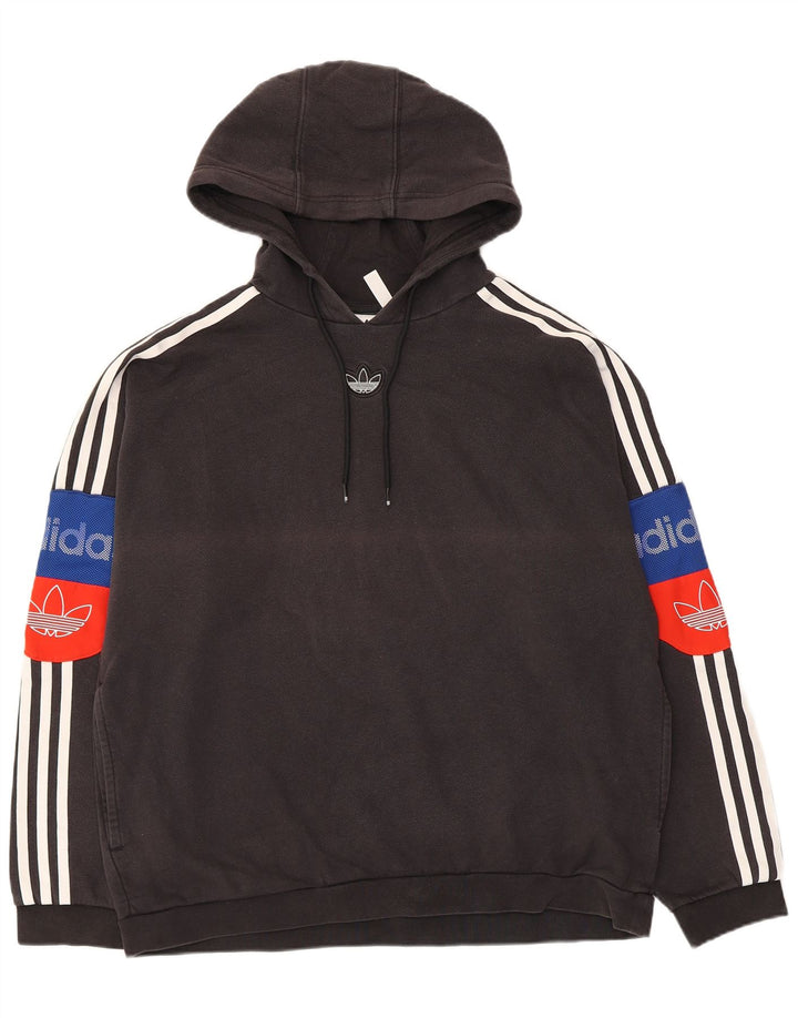 Adidas Grafisk hættetrøje til mænd mellem sort bomuld