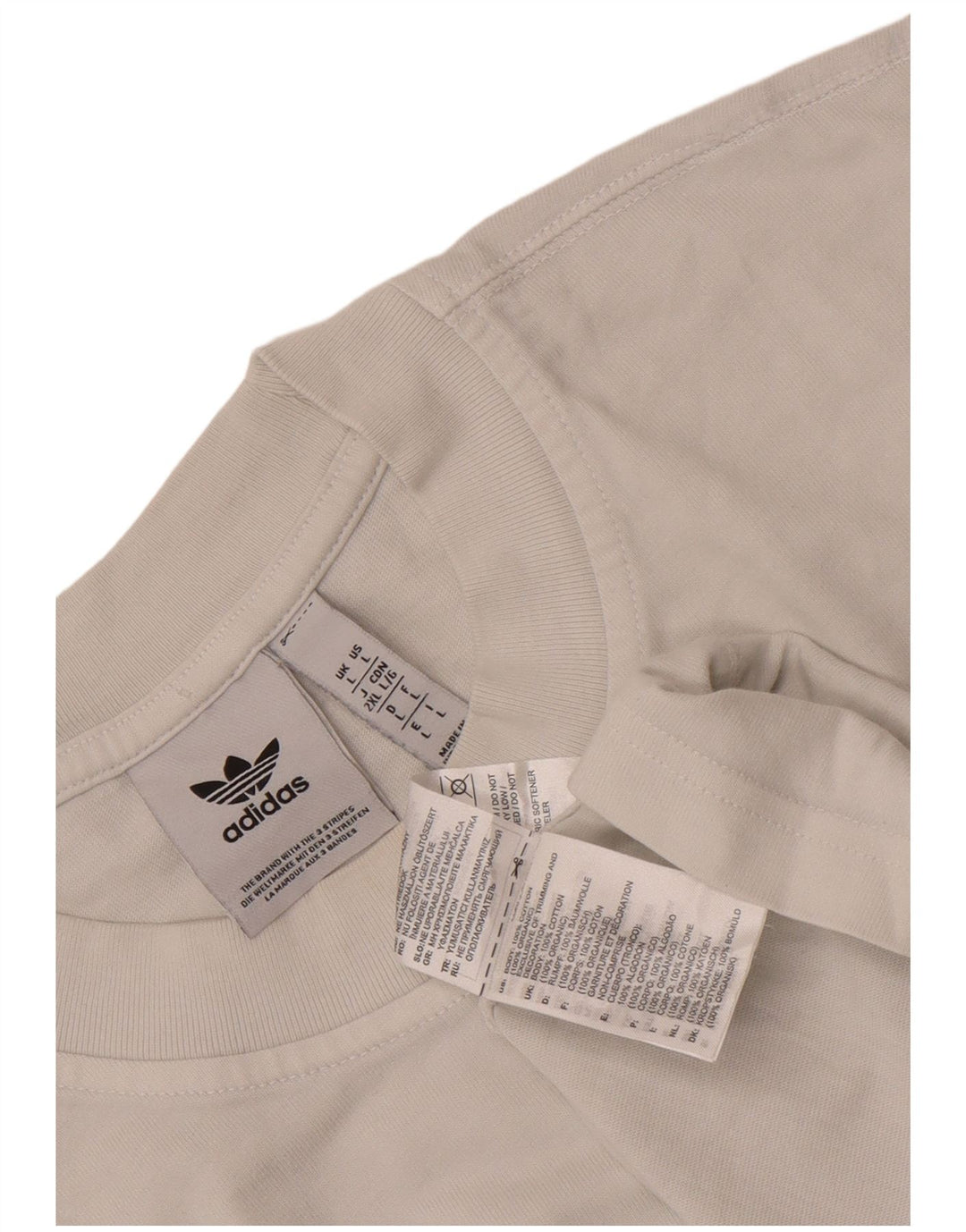 Adidas Herre T-Shirt Top Stor Hvid Bomuld