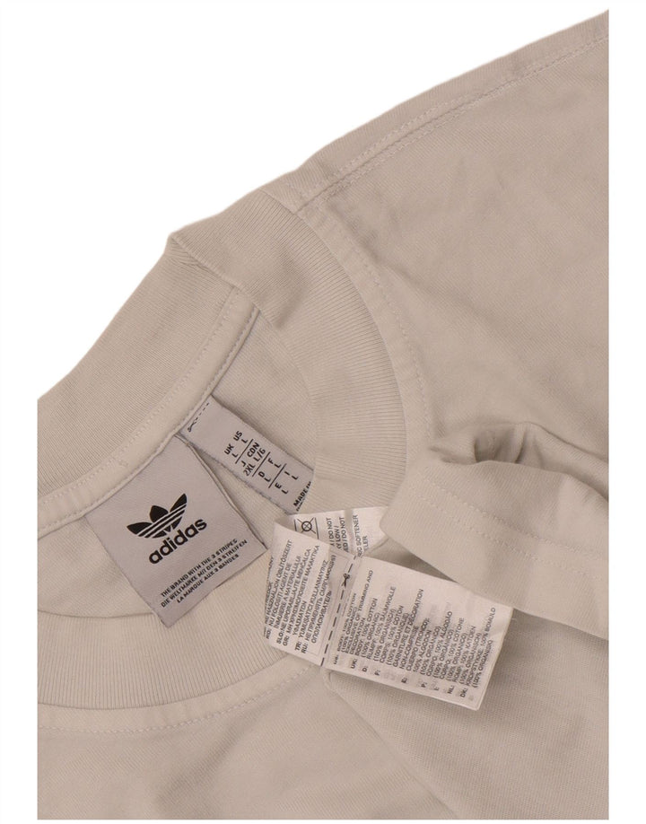 Adidas Herre T-Shirt Top Stor Hvid Bomuld
