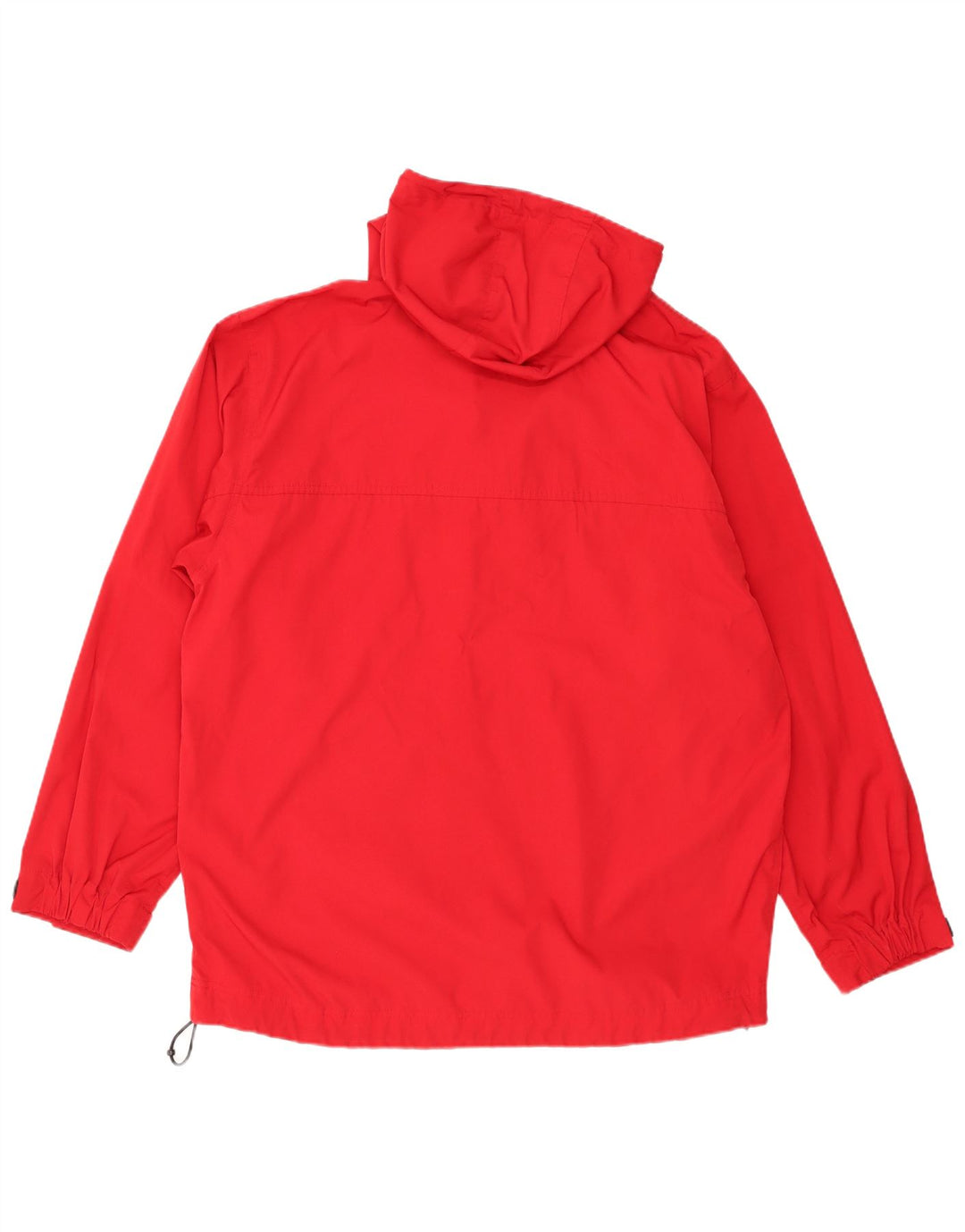 Timberland Herre Hooded Grafisk Anorak Jacket UK 38 Medium Rød Polyester