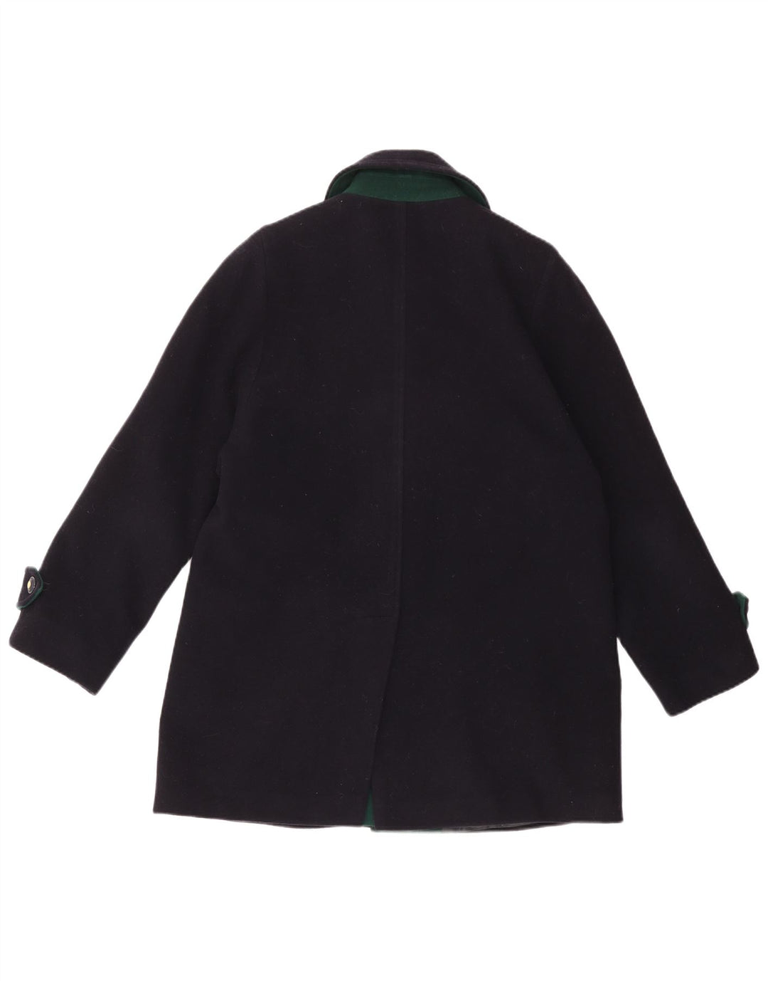 DORENE Dame Overfrakke UK 12 Medium Navy Blue Uld