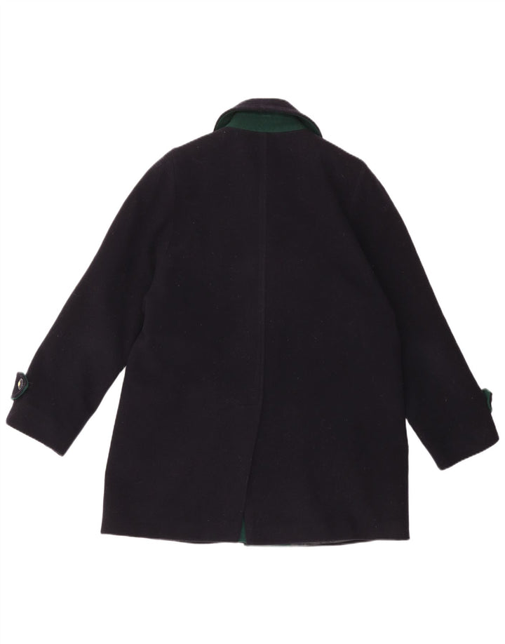 DORENE Dame Overfrakke UK 12 Medium Navy Blue Uld