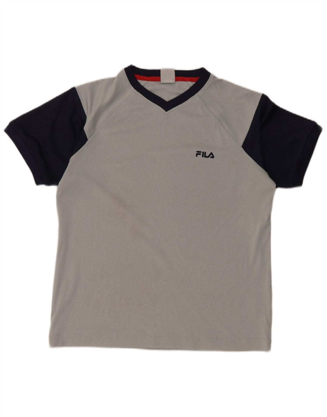 FILA Drenge Grafisk T-Shirt Top 11-12 år Medium Grå Colourblock