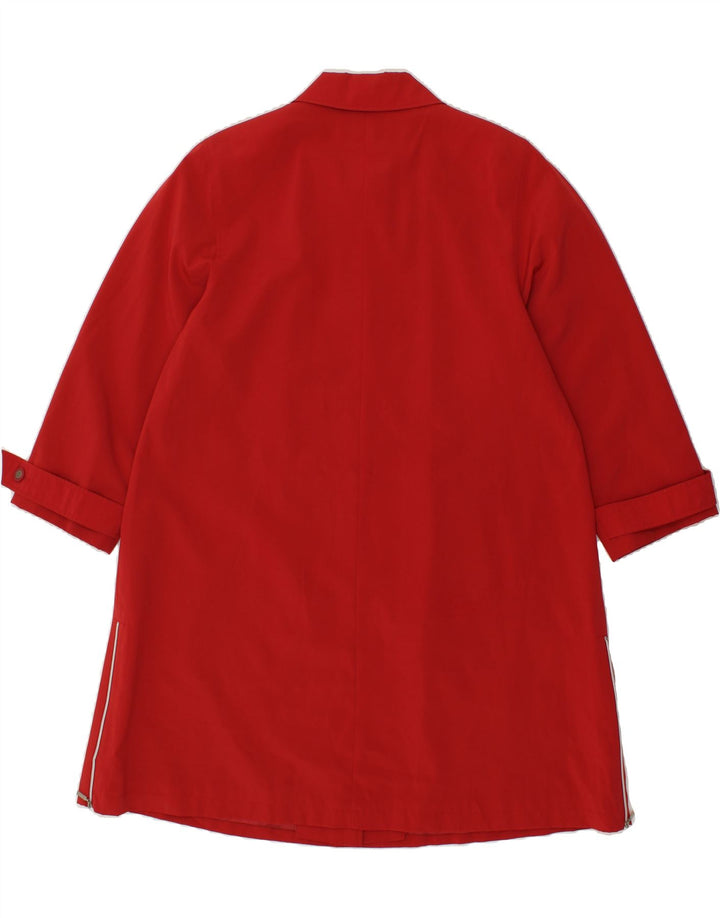 GOLDIX Womens Overcoat UK 12 Medium  Red Polyester Vintage Goldix and Second-Hand Goldix from Messina Hembry 