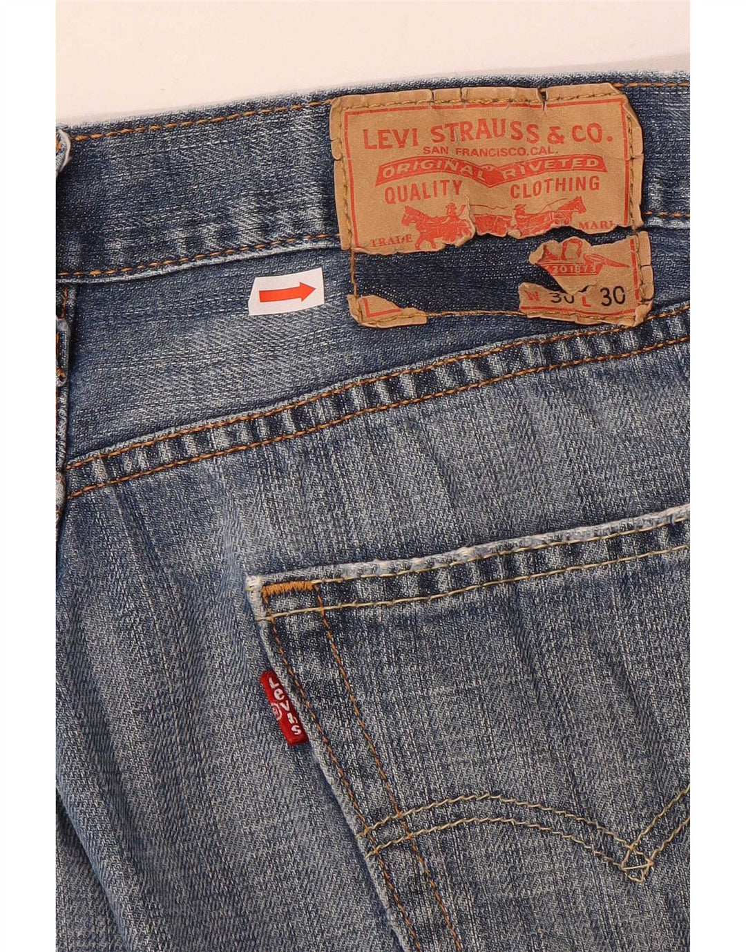 Levi's Herre 505 Straight Jeans W30 L30 Blå Bomuld