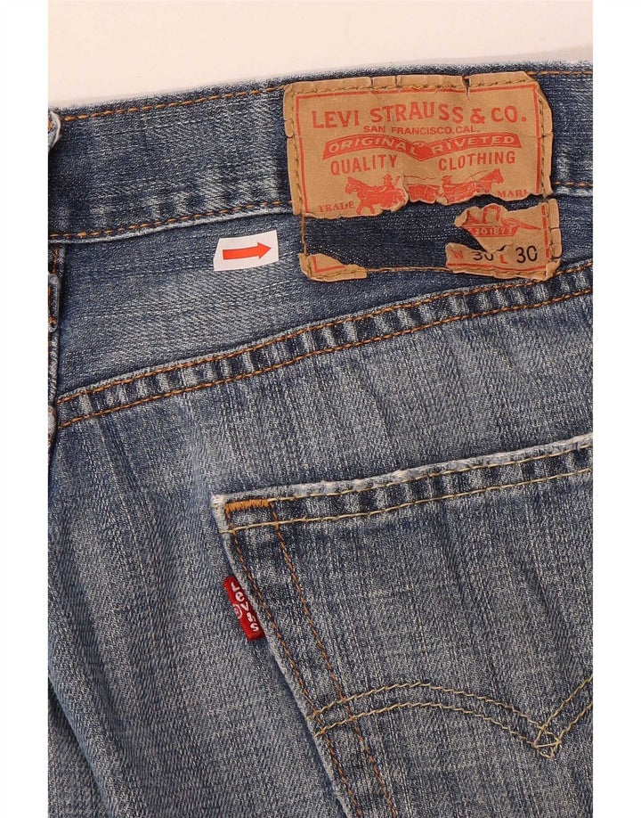 Levi's Herre 505 Straight Jeans W30 L30 Blå Bomuld