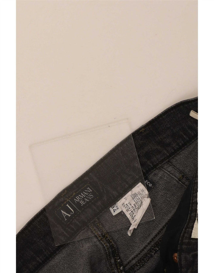 Armani Straight Jeans til mænd W34 L34 Sort bomuld