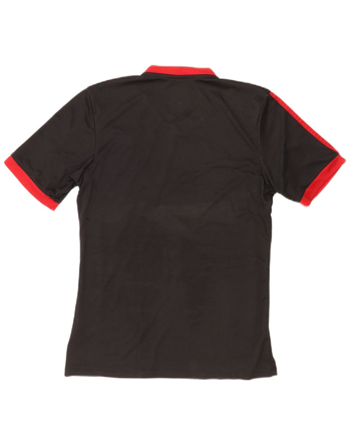 Adidas Herre Climalite T-Shirt Top Lille Sort Stribet