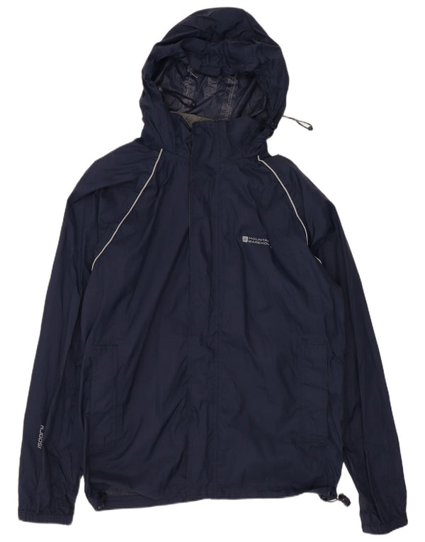 Mountain Warehouse Herre Hætte Loose Fit regnjakke UK 34 XS Navy Blue