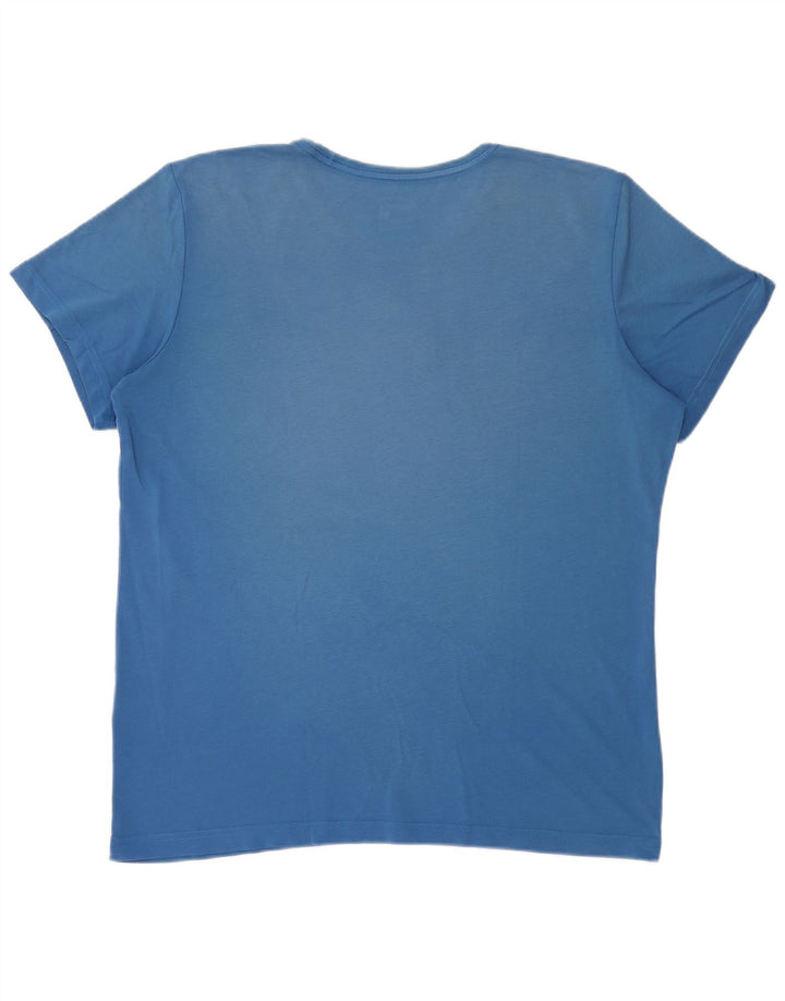 Adidas Herre Climalite Grafisk T-Shirt Top XL Blå