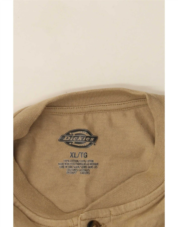 Dickies Herre Regular T-Shirt Top XL Beige Bomuld