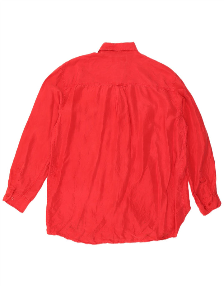 VINTAGE Herreskjorte Medium Rød Silke