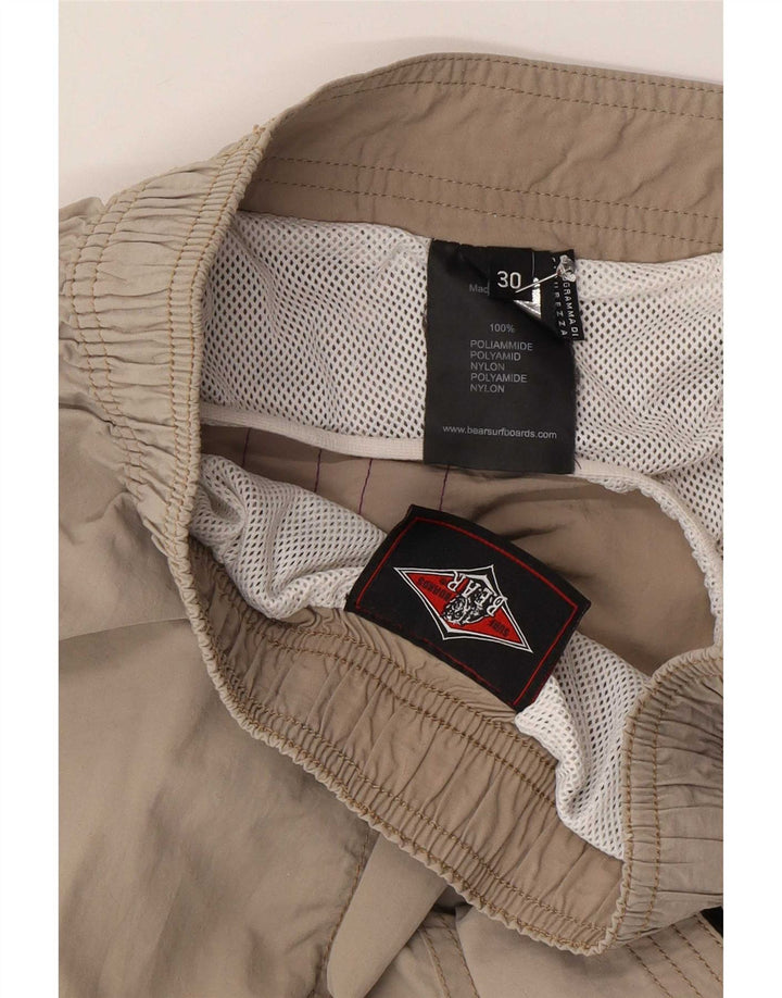 Bear Badeshorts til mænd mellemgrå Colourblock Polyester