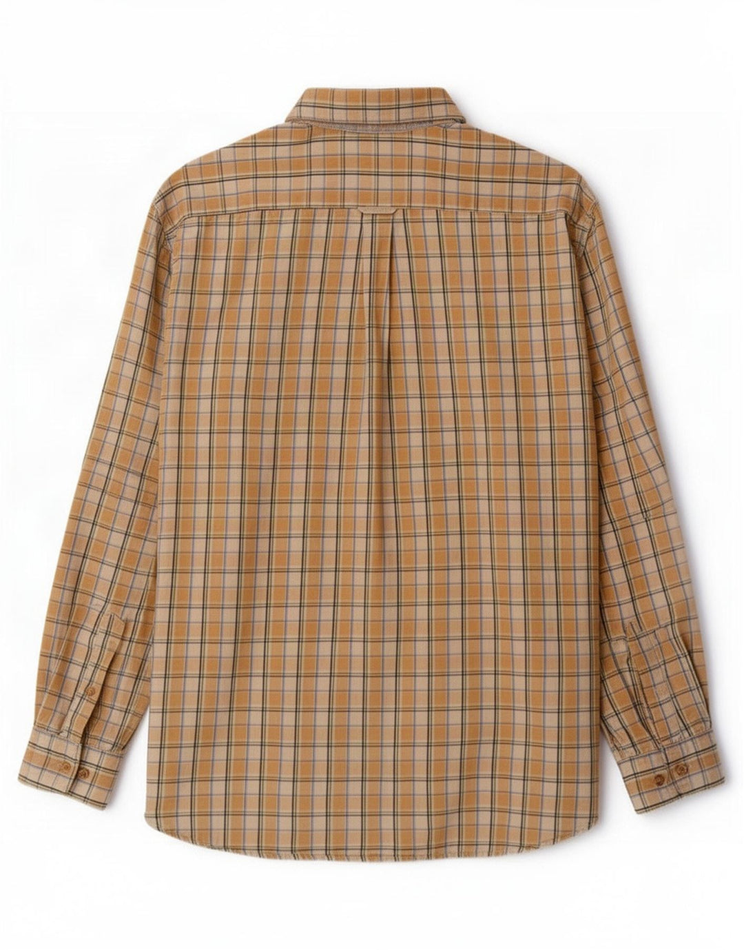 Barbour herreskjorte XL gul ternet bomuld