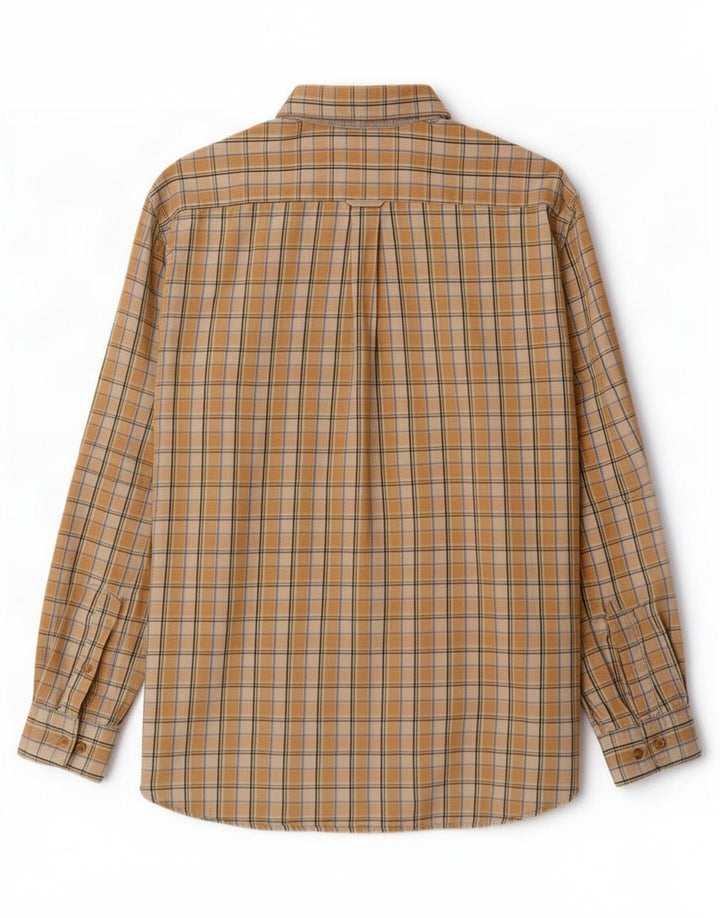 Barbour herreskjorte XL gul ternet bomuld